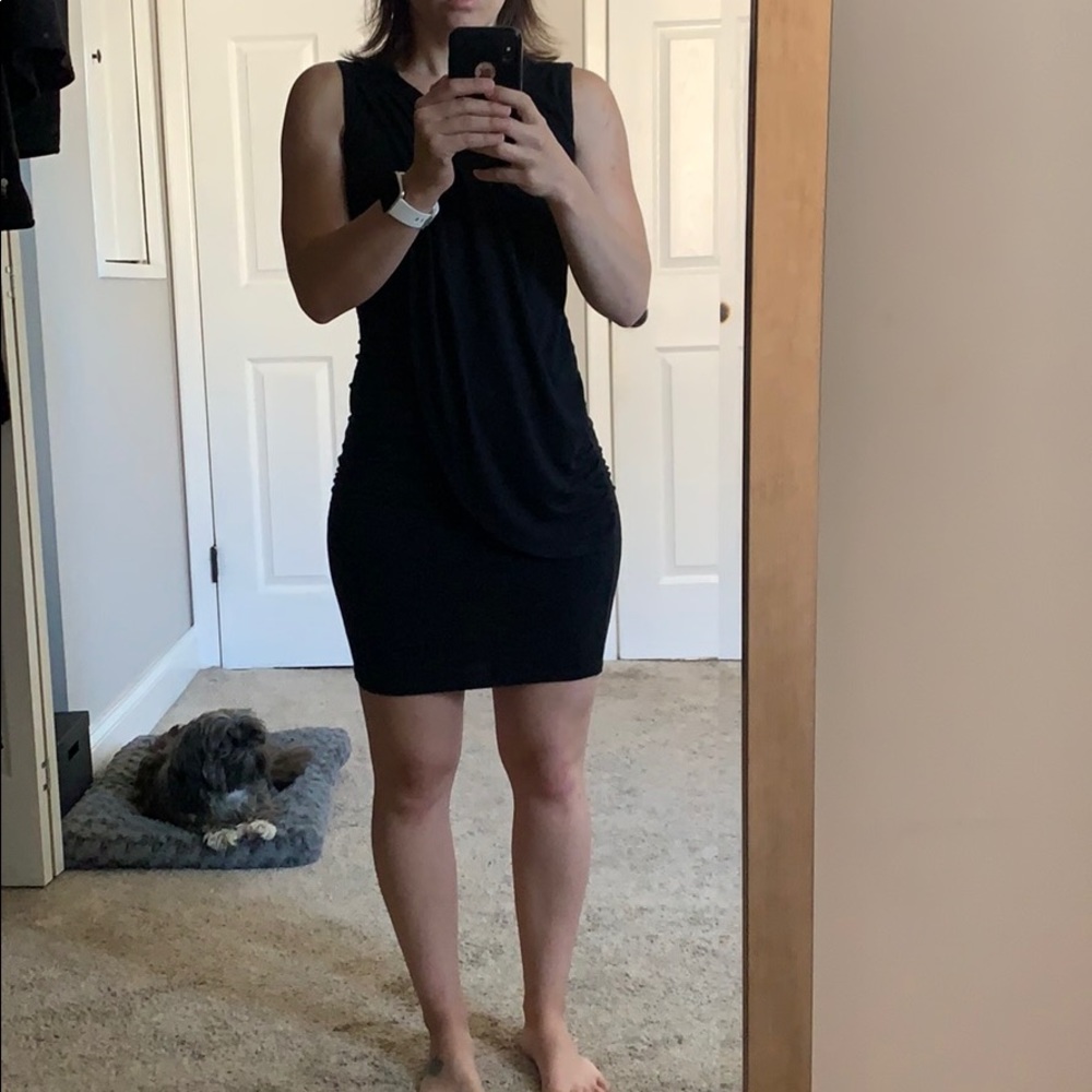 Black mini dress